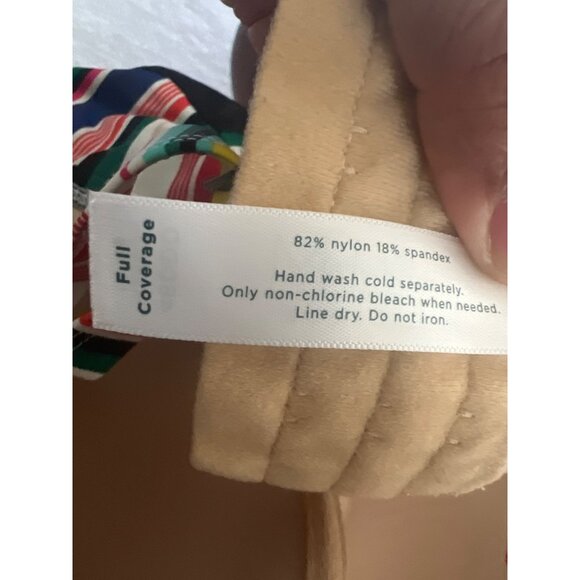 Cacique Swim by Lane Bryant‎ Striped Underwire Tankini Top 46DDD - Picture 6 of 6